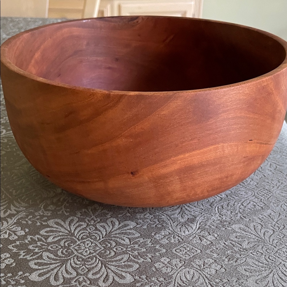 Large Handmade Wooden Bowl